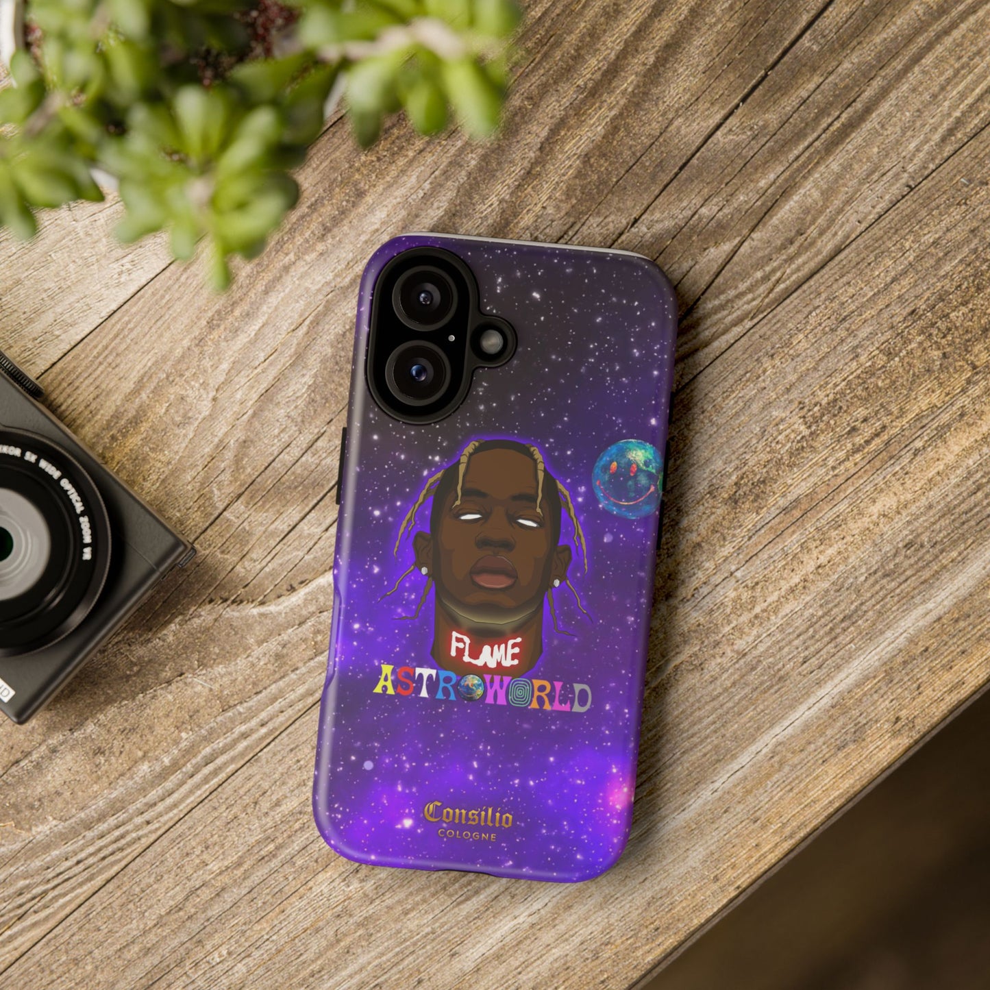 Astroworld Tough Phone Case - Vibrant Space Design for Music Lovers