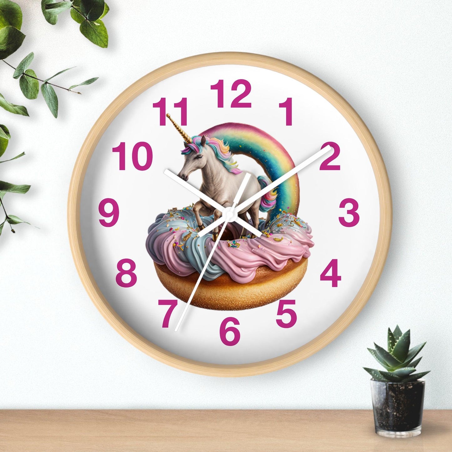 LGBTQWorldwide - ,,EINHORN" Accessories, clock, Clocks, home, Home & Living, Home Decor, Indoor lgbtq Bekleidung Accessoires unisex Zubehör