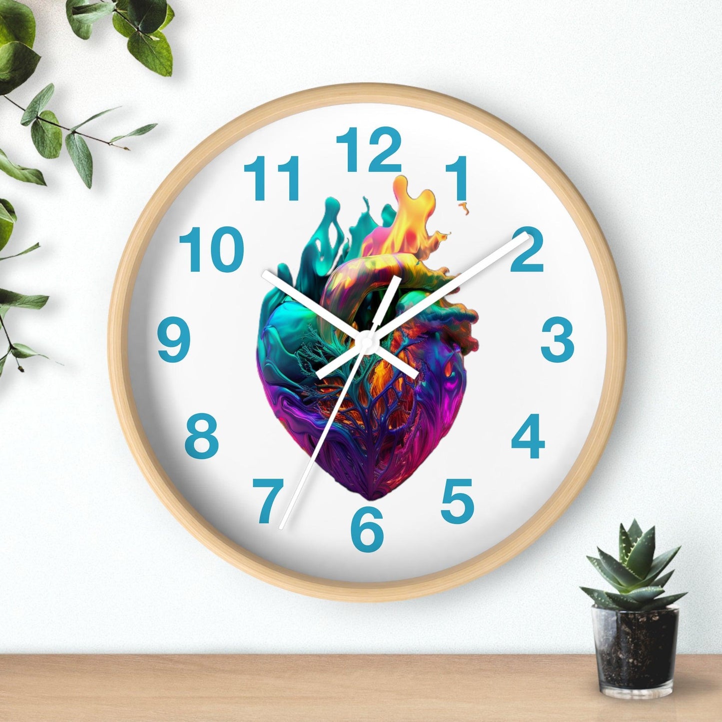 LGBTQWorldwide - ,,HERZ" Accessories, clock, Clocks, home, Home & Living, Home Decor, Indoor lgbtq Bekleidung Accessoires unisex Zubehör