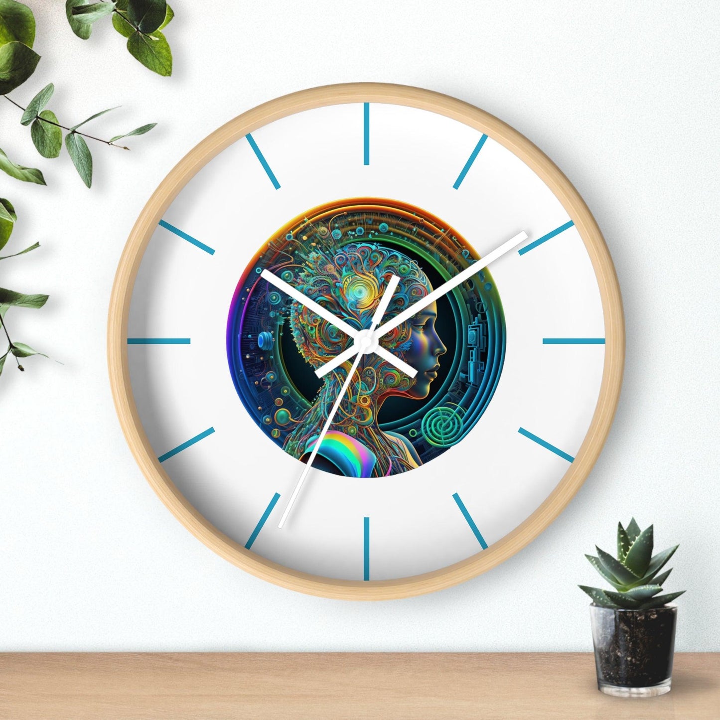LGBTQWorldwide - ,,INTELLIGENT" Accessories, clock, Clocks, home, Home & Living, Home Decor, Indoor lgbtq Bekleidung Accessoires unisex Zubehör