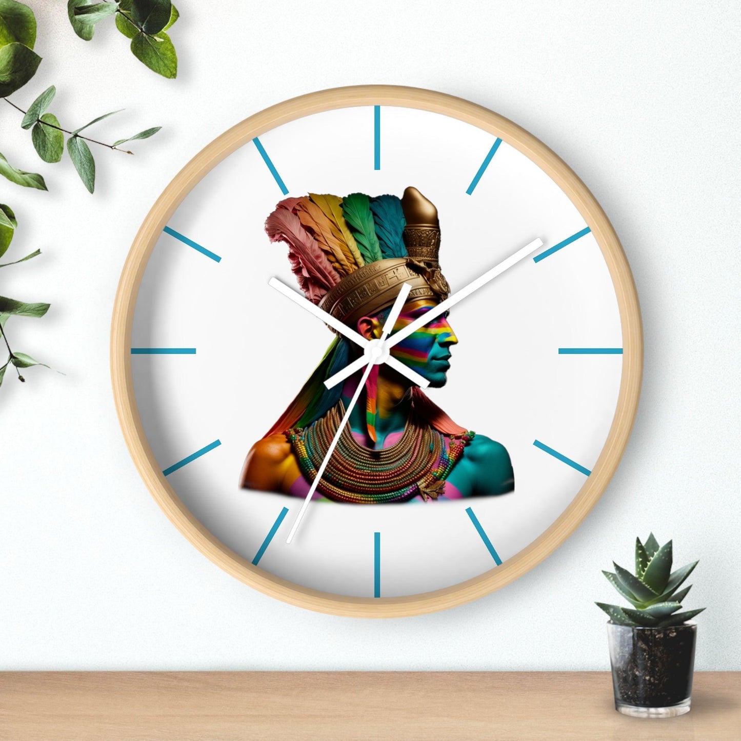 LGBTQWorldwide - ,,PHARAOH" Accessories, clock, Clocks, home, Home & Living, Home Decor, Indoor lgbtq Bekleidung Accessoires unisex Zubehör