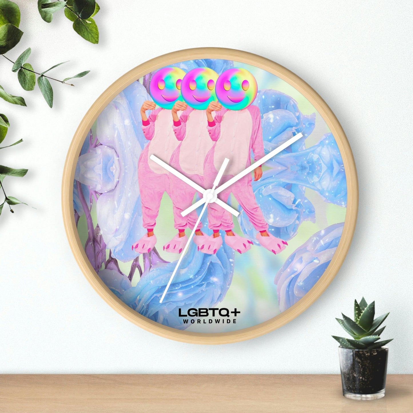 LGBTQWorldwide - ,,PINK PANTER" Accessories, All, Clocks, home, Home & Living, Home Decor, Indoor lgbtq Bekleidung Accessoires unisex Zubehör