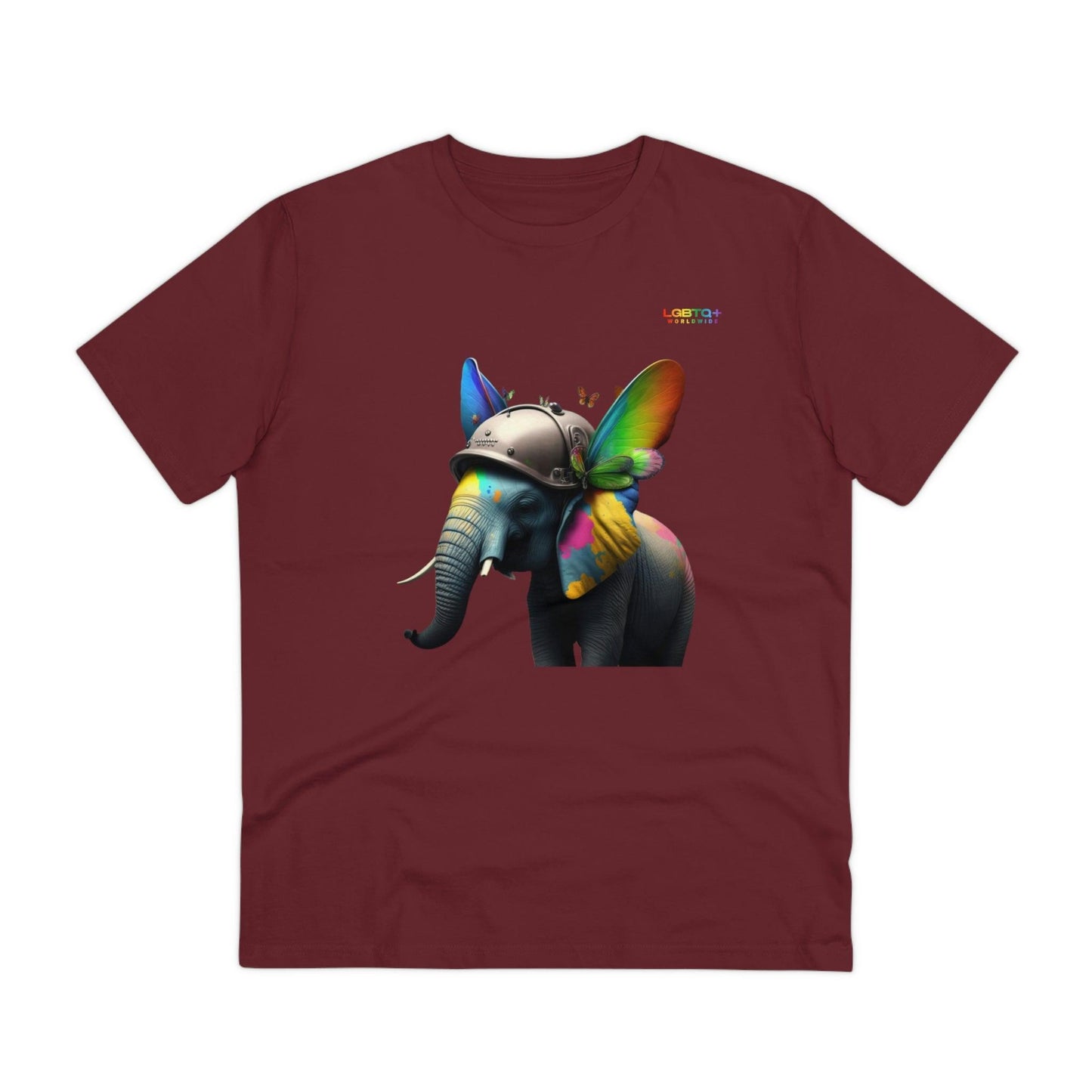 LGBTQWorldwide - ,,REGENBOGEN ELEFANT" ai, Cotton, Crew neck, DTG, Eco-friendly, Men's Clothing, Organic, Recycled, Regular fit, Sustainable, T-shirts, Unisex, Valentine's Day Picks, Vegan, Women's Clothing lgbtq Bekleidung Accessoires unisex Zubehör