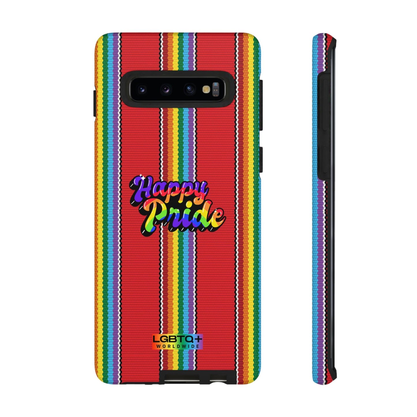 LGBTQWorldwide - ,,HAPPY PRIDE" Doppelgehäuse Handyhülle Accessories, Glossy, iPhone Cases, Matte, Phone accessory, Phone Cases, Samsung Cases, Thermo, Valentine's Day Picks lgbtq Bekleidung Accessoires unisex Zubehör