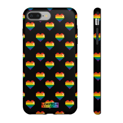 LGBTQWorldwide - ,,COMIC HERZEN" Doppelgehäuse Handyhülle Accessories, Glossy, iPhone Cases, Matte, Phone accessory, Phone Cases, Samsung Cases, Thermo, Valentine's Day Picks lgbtq Bekleidung Accessoires unisex Zubehör