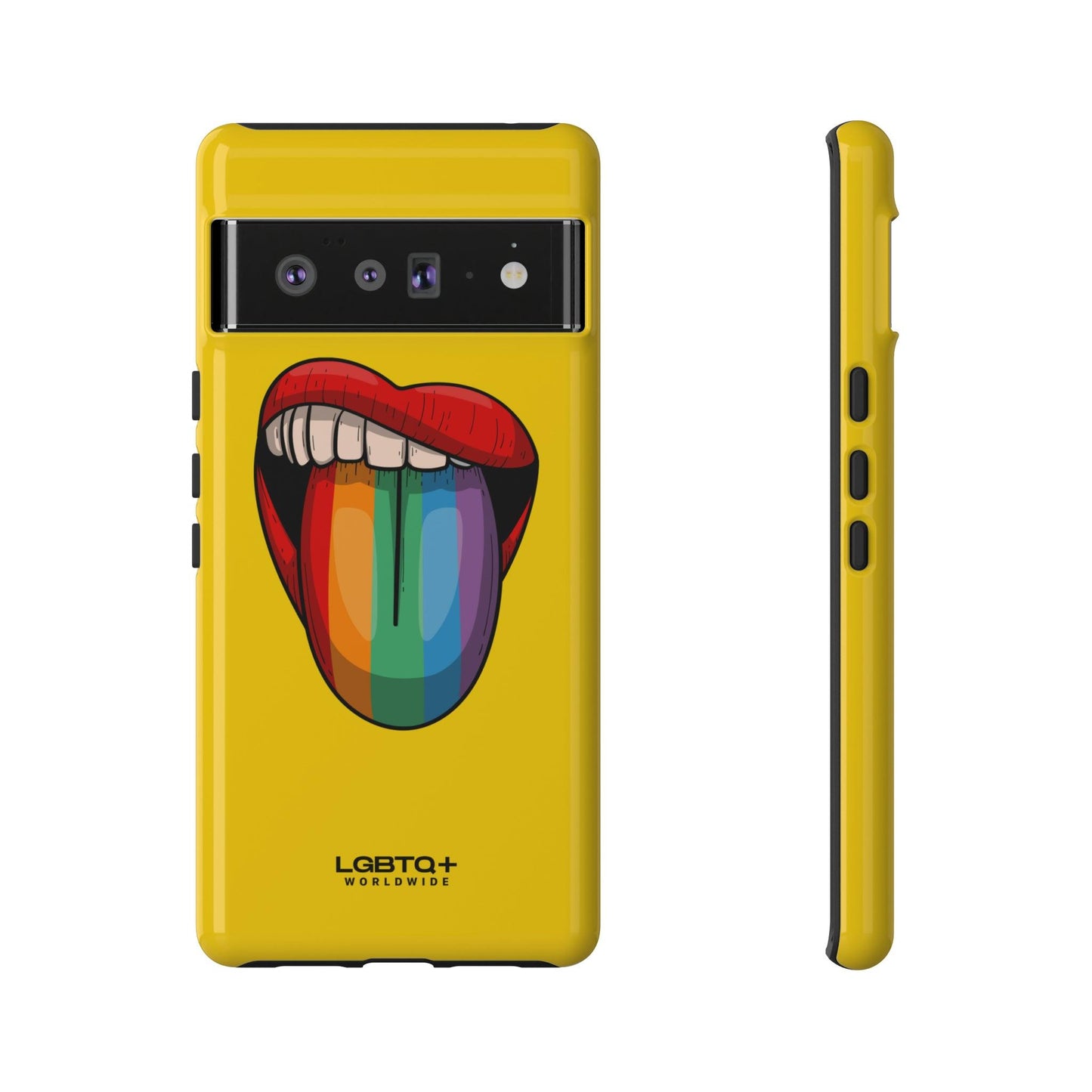 LGBTQWorldwide - ,,ZUNGE" Doppelgehäuse Handyhülle Accessories, Glossy, iPhone Cases, Matte, Phone accessory, Phone Cases, Samsung Cases, Thermo, Valentine's Day Picks lgbtq Bekleidung Accessoires unisex Zubehör