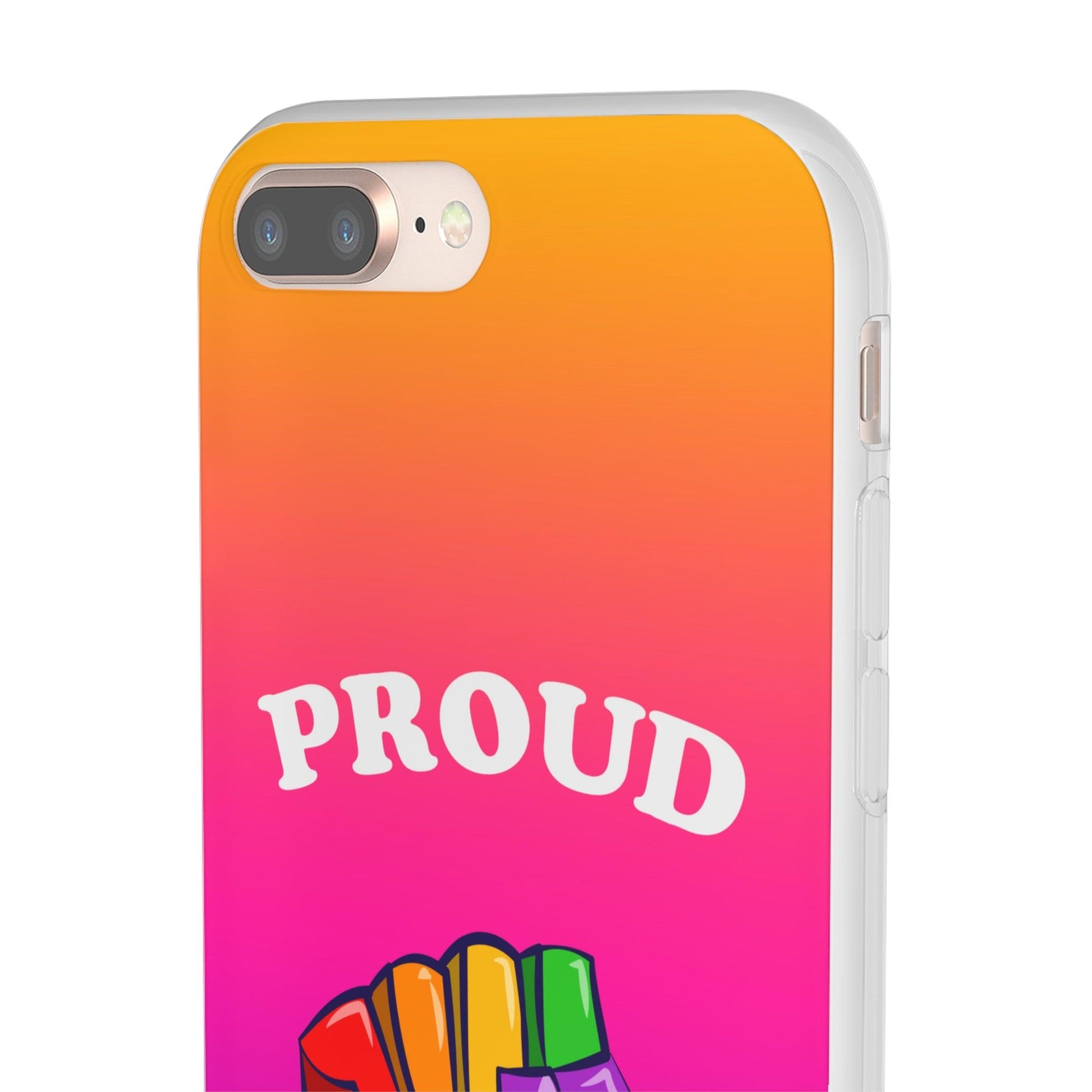 LGBTQWorldwide - ,,GLÜCKLICH" Flexible Handyhülle Accessories, Case, iPhone, iPhone Cases, Phone accessory, Phone Cases, Samsung Cases, silikon, Valentine's Day promotion lgbtq Bekleidung Accessoires unisex Zubehör