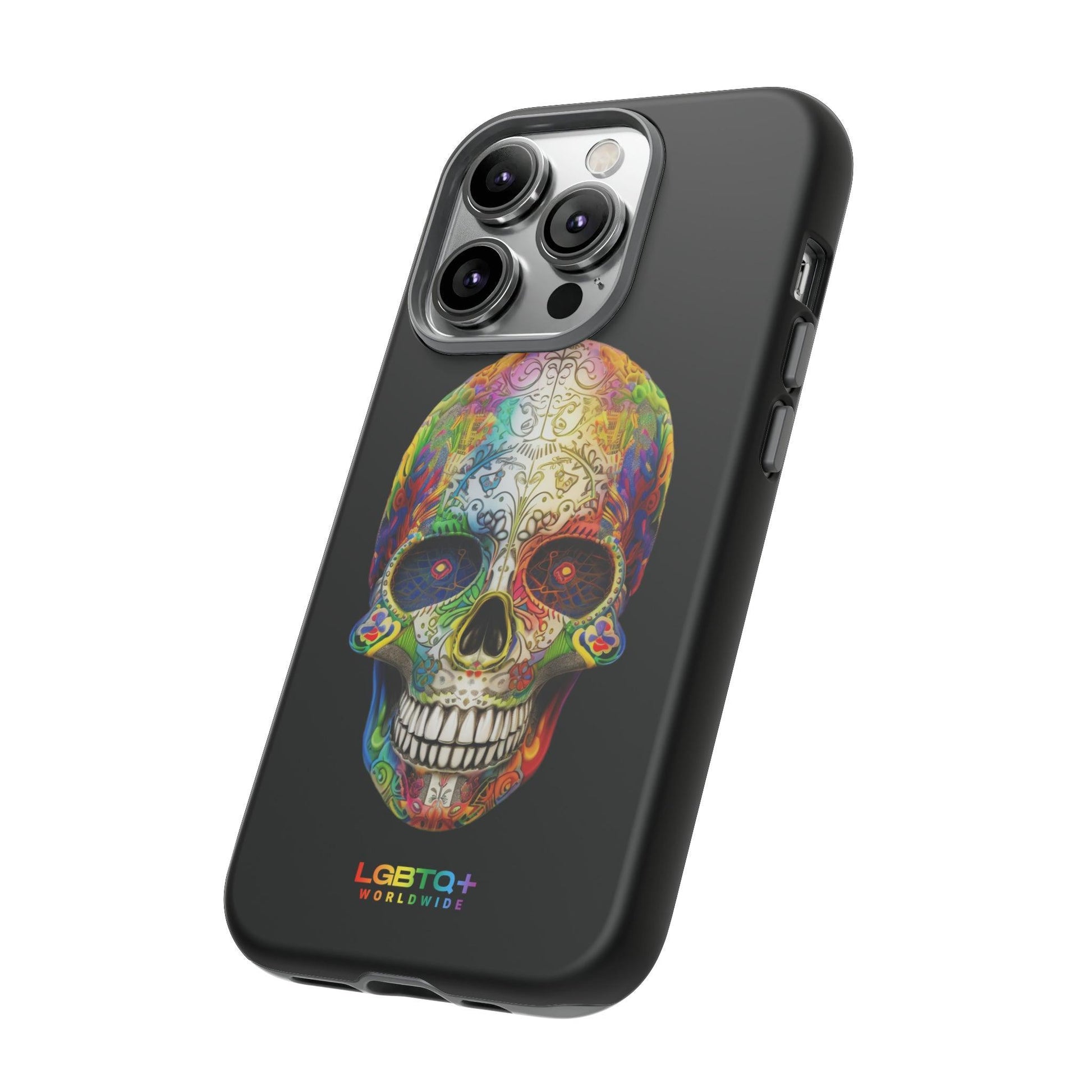 LGBTQWorldwide - ,,SKULL HEAD" Doppelgehäuse Handyhülle Accessories, Glossy, iPhone Cases, Matte, Phone accessory, Phone Cases, Samsung Cases, tough, Valentine's Day Picks lgbtq Bekleidung Accessoires unisex Zubehör