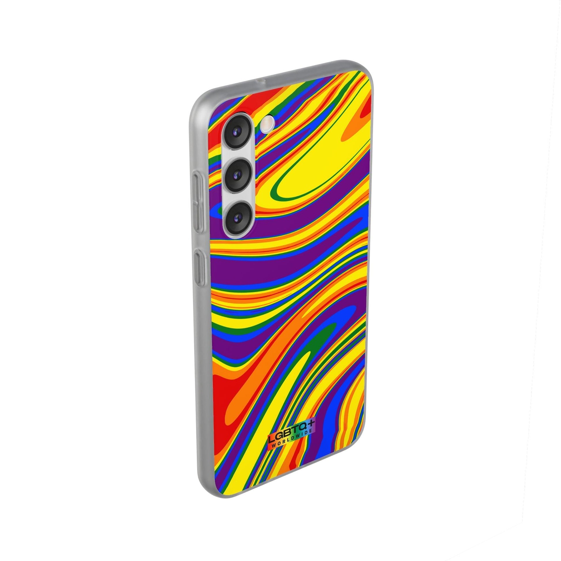 LGBTQWorldwide - ,,FARBEN" Flexible Handyhülle Accessories, Case, iPhone, iPhone Cases, Phone accessory, Phone Cases, Samsung Cases, silikon, Valentine's Day promotion lgbtq Bekleidung Accessoires unisex Zubehör