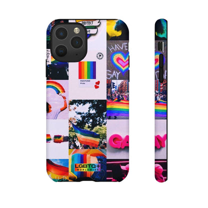 LGBTQWorldwide - ,,REGENBOGEN" Doppelgehäuse Handyhülle Accessories, Glossy, iPhone Cases, Matte, Phone accessory, Phone Cases, Samsung Cases, Thermo, Valentine's Day Picks lgbtq Bekleidung Accessoires unisex Zubehör