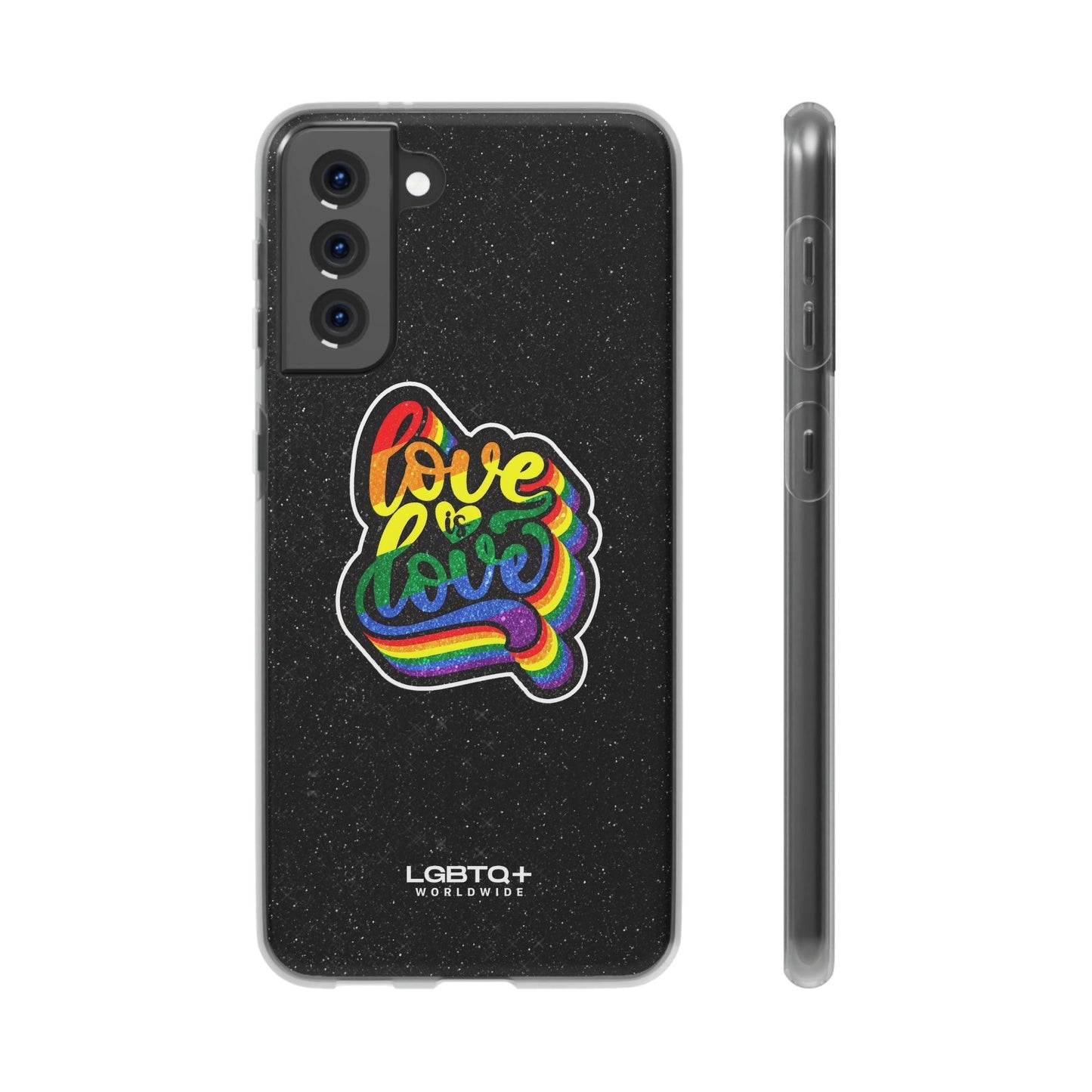 LGBTQWorldwide - ,,LIEBE IST LIEBE" Flexible Handyhülle Accessories, Case, iPhone, iPhone Cases, Phone accessory, Phone Cases, Samsung Cases, Valentine's Day promotion lgbtq Bekleidung Accessoires unisex Zubehör