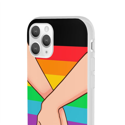 LGBTQWorldwide - ,,TOGETHER PRIDE" Flexible Handyhülle Accessories, Case, iPhone, iPhone Cases, Phone accessory, Phone Cases, Samsung Cases, silikon, Valentine's Day promotion lgbtq Bekleidung Accessoires unisex Zubehör