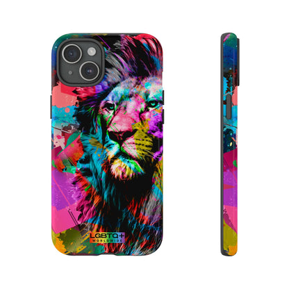 LGBTQWorldwide - ,,STARKER LÖWE" Doppelgehäuse Handyhülle Accessories, Glossy, iPhone Cases, Matte, Phone accessory, Phone Cases, Samsung Cases, Thermo, Valentine's Day Picks lgbtq Bekleidung Accessoires unisex Zubehör