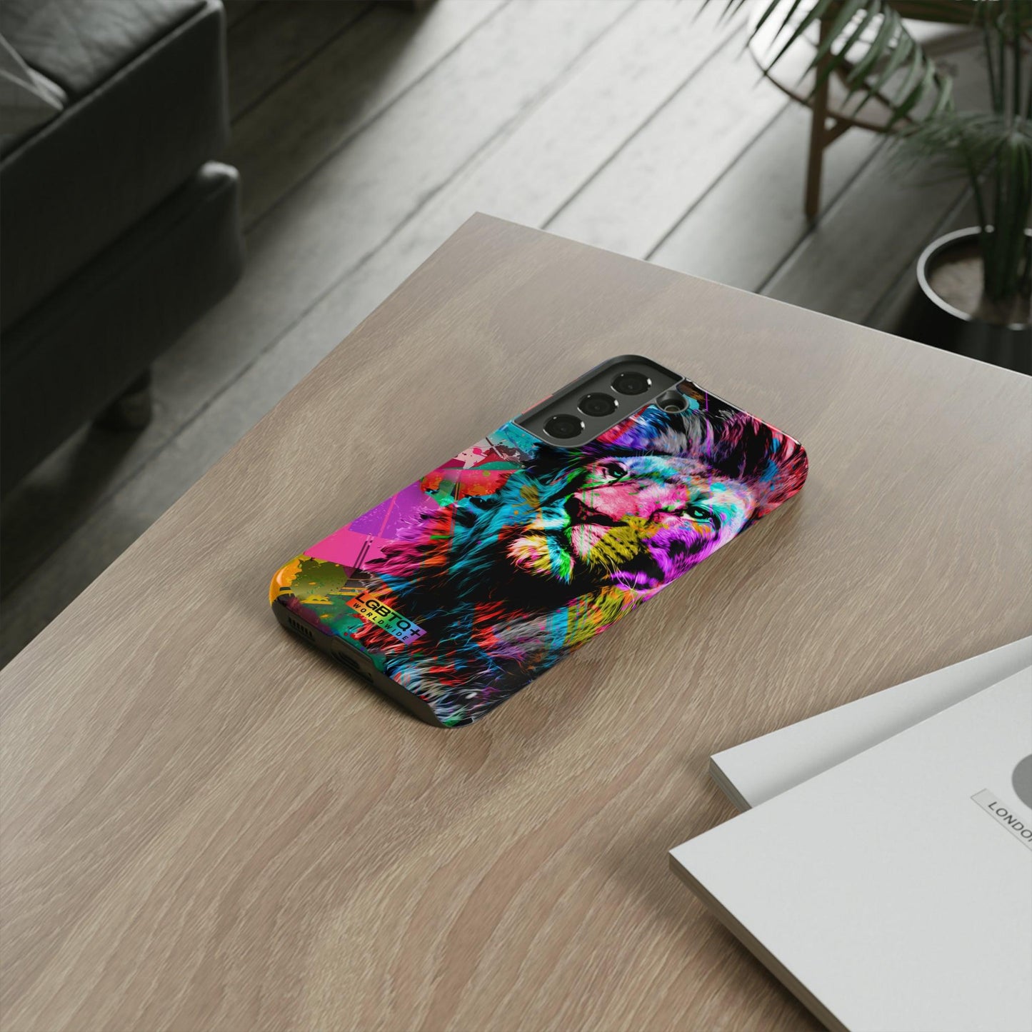 LGBTQWorldwide - ,,STARKER LÖWE" Doppelgehäuse Handyhülle Accessories, Glossy, iPhone Cases, Matte, Phone accessory, Phone Cases, Samsung Cases, Thermo, Valentine's Day Picks lgbtq Bekleidung Accessoires unisex Zubehör