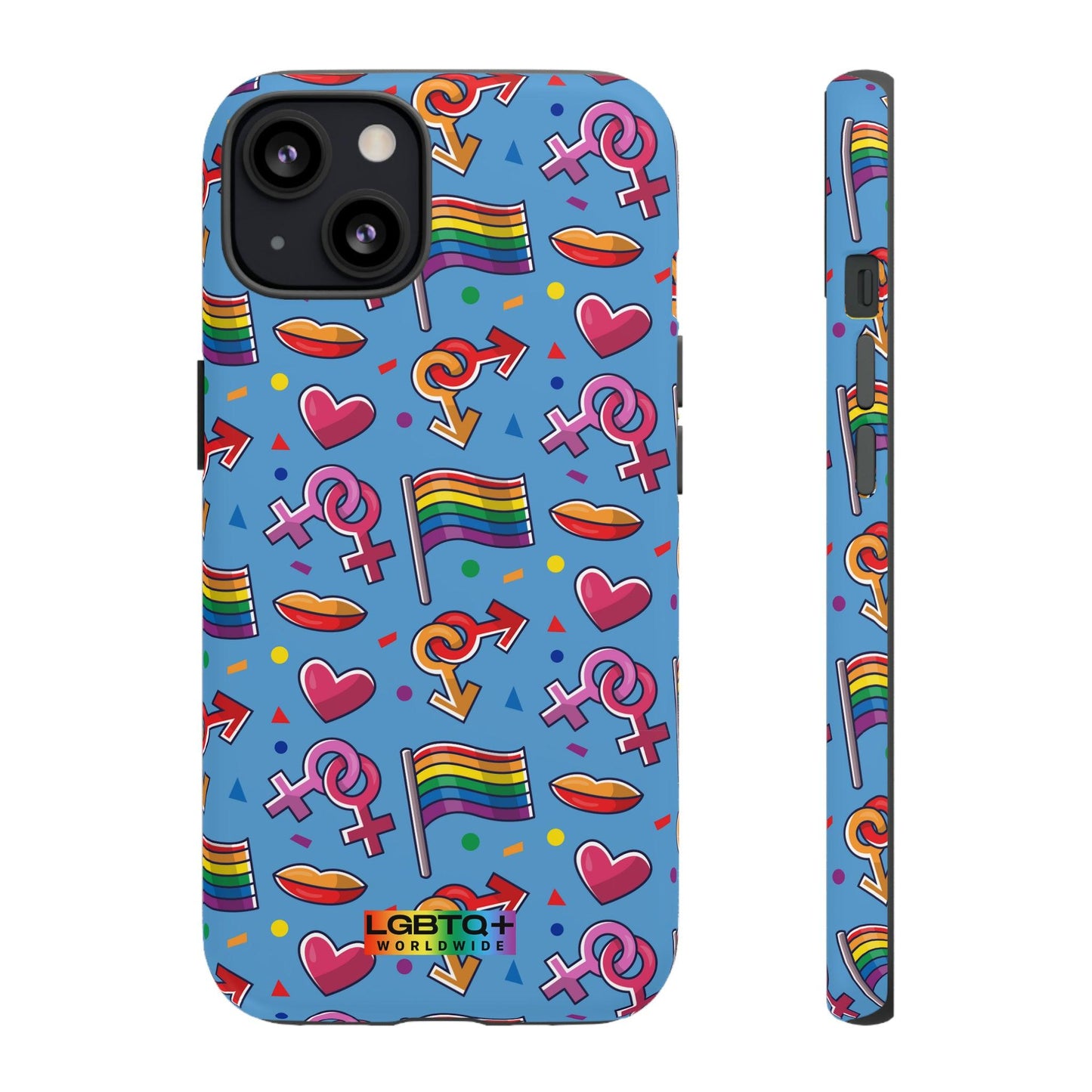 LGBTQWorldwide - ,,FÜHL DICH FREI" Doppelgehäuse Handyhülle Accessories, Glossy, iPhone Cases, Matte, Phone accessory, Phone Cases, Samsung Cases, Thermo, Valentine's Day Picks lgbtq Bekleidung Accessoires unisex Zubehör