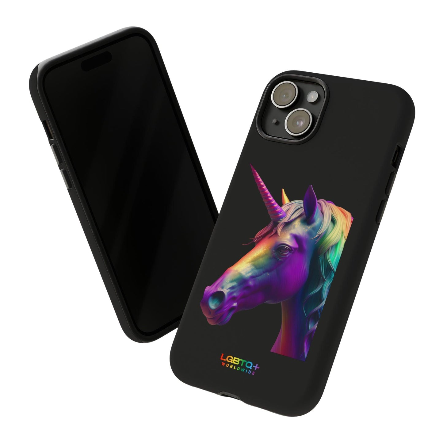 LGBTQWorldwide - ,,REGENBOGEN EINHORN" Doppelgehäuse Handyhülle Accessories, Glossy, iPhone Cases, Matte, Phone accessory, Phone Cases, Samsung Cases, tough, Valentine's Day Picks lgbtq Bekleidung Accessoires unisex Zubehör