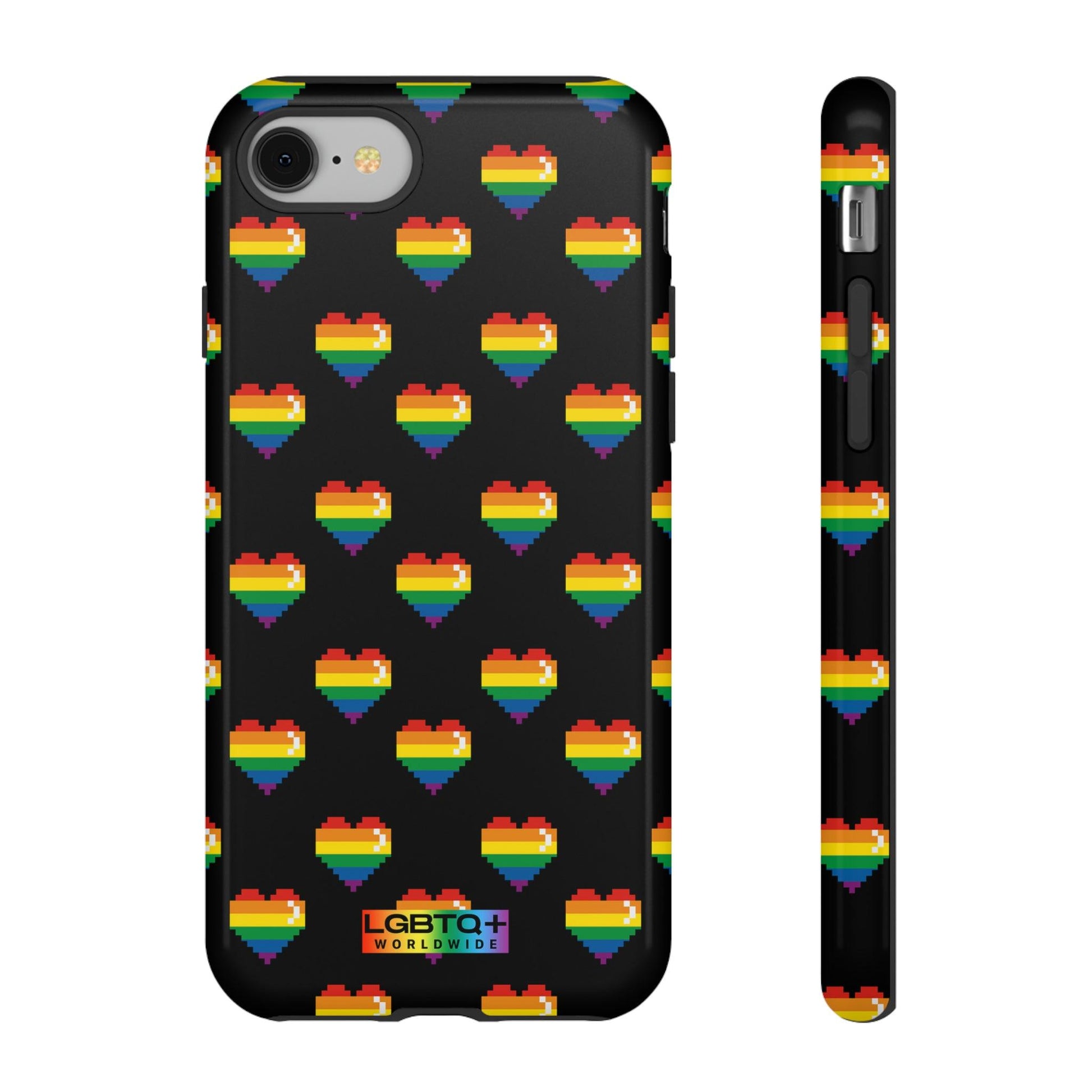 LGBTQWorldwide - ,,COMIC HERZEN" Doppelgehäuse Handyhülle Accessories, Glossy, iPhone Cases, Matte, Phone accessory, Phone Cases, Samsung Cases, Thermo, Valentine's Day Picks lgbtq Bekleidung Accessoires unisex Zubehör