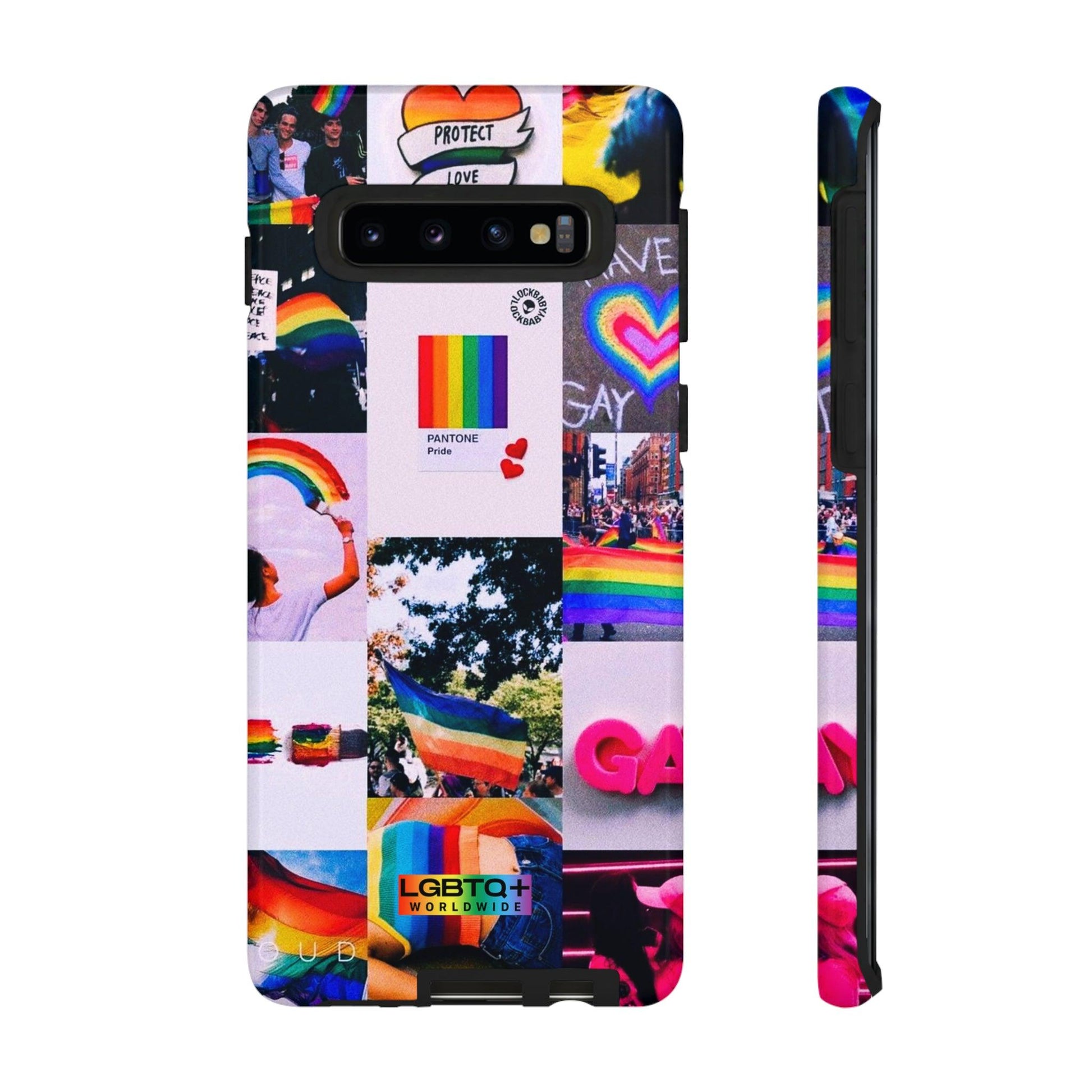 LGBTQWorldwide - ,,REGENBOGEN" Doppelgehäuse Handyhülle Accessories, Glossy, iPhone Cases, Matte, Phone accessory, Phone Cases, Samsung Cases, Thermo, Valentine's Day Picks lgbtq Bekleidung Accessoires unisex Zubehör