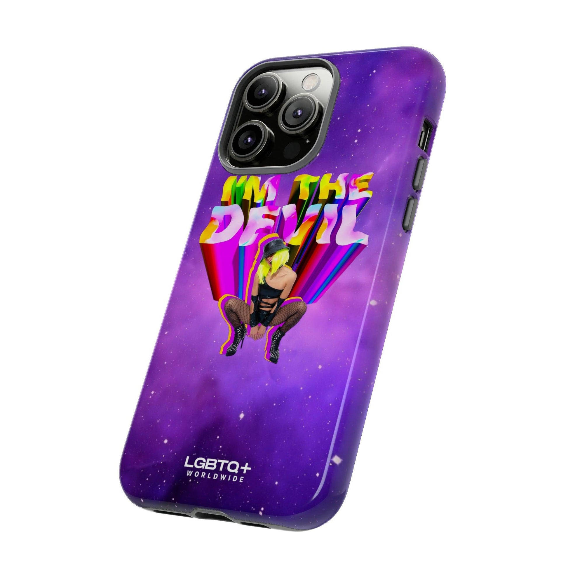 LGBTQWorldwide - ,,I AM THE DEVIL" Doppelgehäuse Handyhülle Accessories, Glossy, iPhone Cases, Matte, Phone accessory, Phone Cases, Samsung Cases, Thermo, Valentine's Day Picks lgbtq Bekleidung Accessoires unisex Zubehör