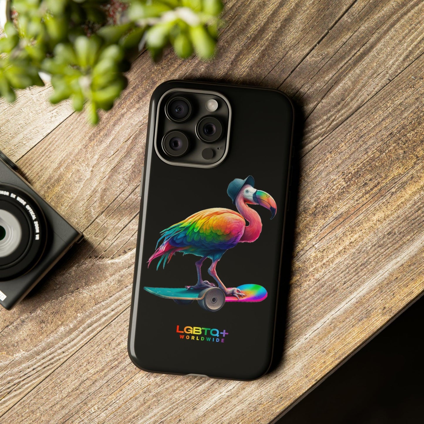 LGBTQWorldwide - ,,FLAMINGO" Doppelgehäuse Handyhülle Accessories, Glossy, iPhone Cases, Matte, Phone accessory, Phone Cases, Samsung Cases, tough, Valentine's Day Picks lgbtq Bekleidung Accessoires unisex Zubehör