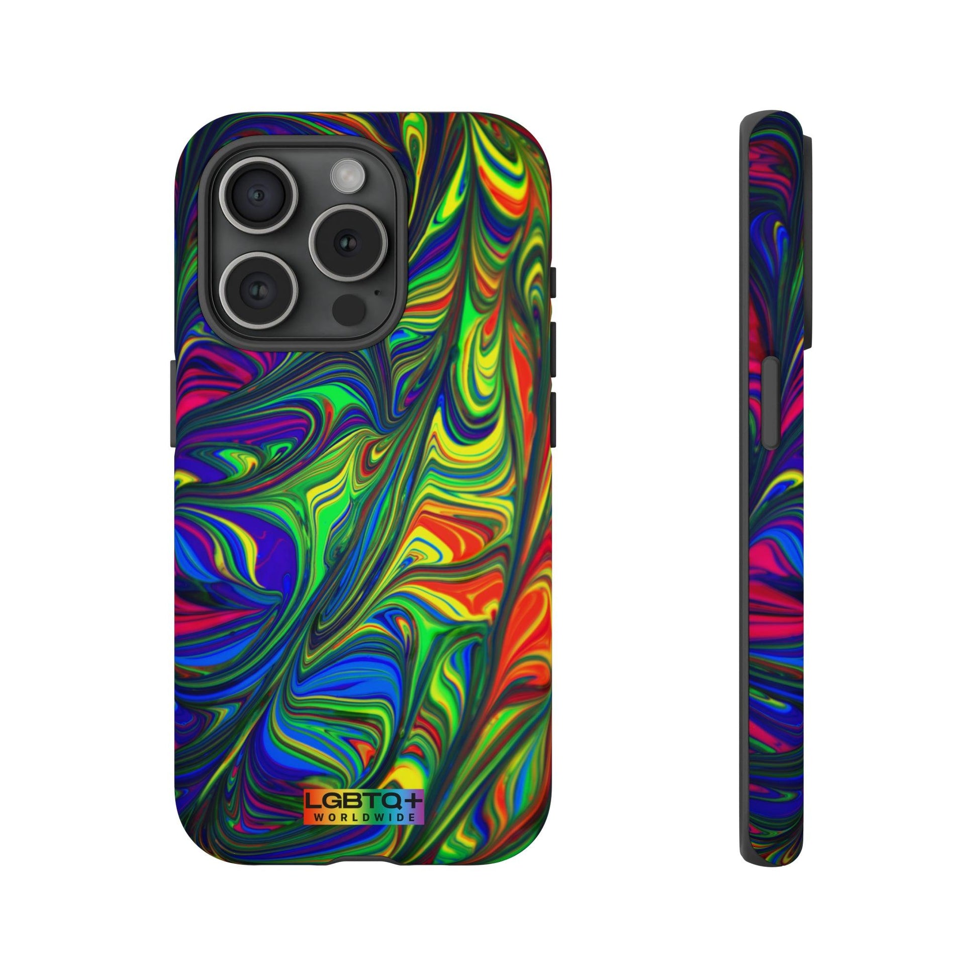 LGBTQWorldwide - ,,ILLUSION" Doppelgehäuse Handyhülle Accessories, Glossy, iPhone Cases, Matte, Phone accessory, Phone Cases, Samsung Cases, Thermo, Valentine's Day Picks lgbtq Bekleidung Accessoires unisex Zubehör