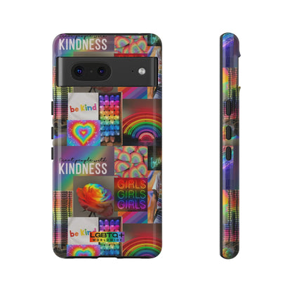 LGBTQWorldwide - ,,FREUNDLICH" Doppelgehäuse Handyhülle Accessories, Glossy, iPhone Cases, Matte, Phone accessory, Phone Cases, Samsung Cases, Thermo, Valentine's Day Picks lgbtq Bekleidung Accessoires unisex Zubehör