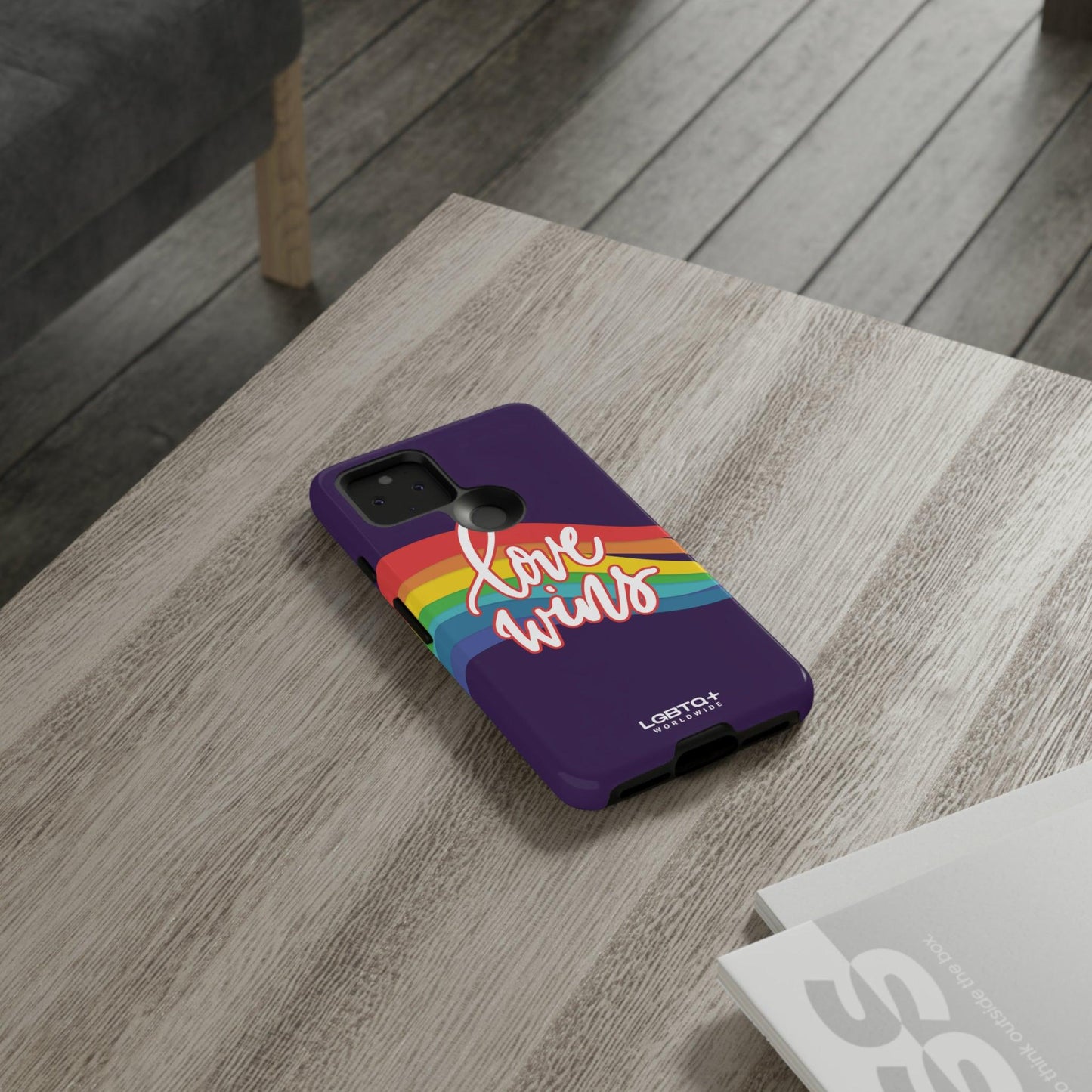 LGBTQWorldwide - ,,LIEBE GEWINNT" Doppelgehäuse Handyhülle Accessories, Glossy, iPhone Cases, Matte, Phone accessory, Phone Cases, Samsung Cases, Thermo, Valentine's Day Picks lgbtq Bekleidung Accessoires unisex Zubehör