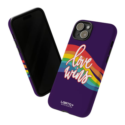 LGBTQWorldwide - ,,LIEBE GEWINNT" Doppelgehäuse Handyhülle Accessories, Glossy, iPhone Cases, Matte, Phone accessory, Phone Cases, Samsung Cases, Thermo, Valentine's Day Picks lgbtq Bekleidung Accessoires unisex Zubehör