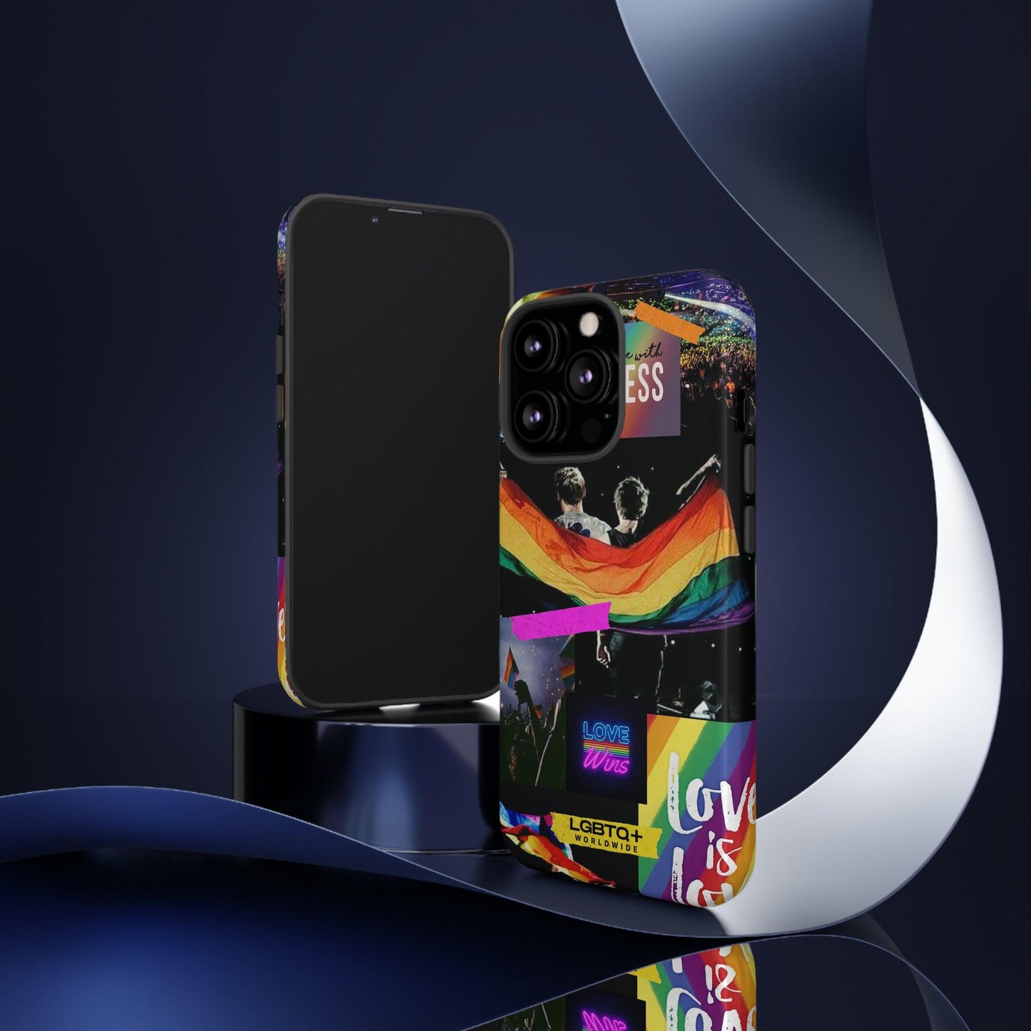 LGBTQWorldwide - ,,COMMUNITY" Doppelgehäuse Handyhülle Accessories, Glossy, iPhone Cases, Matte, Phone accessory, Phone Cases, Samsung Cases, Thermo, Valentine's Day Picks lgbtq Bekleidung Accessoires unisex Zubehör