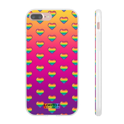 LGBTQWorldwide - ,,HERZEN" Flexible Handyhülle Accessories, Case, iPhone, iPhone Cases, Phone accessory, Phone Cases, Samsung Cases, silikon, Valentine's Day promotion lgbtq Bekleidung Accessoires unisex Zubehör