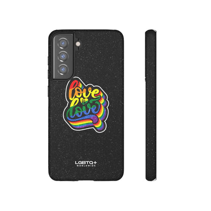 LGBTQWorldwide - ,,LOVE IS LOVE" Doppelgehäuse Handyhülle Accessories, Glossy, iPhone Cases, Matte, Phone accessory, Phone Cases, Samsung Cases, Thermo, Valentine's Day Picks lgbtq Bekleidung Accessoires unisex Zubehör