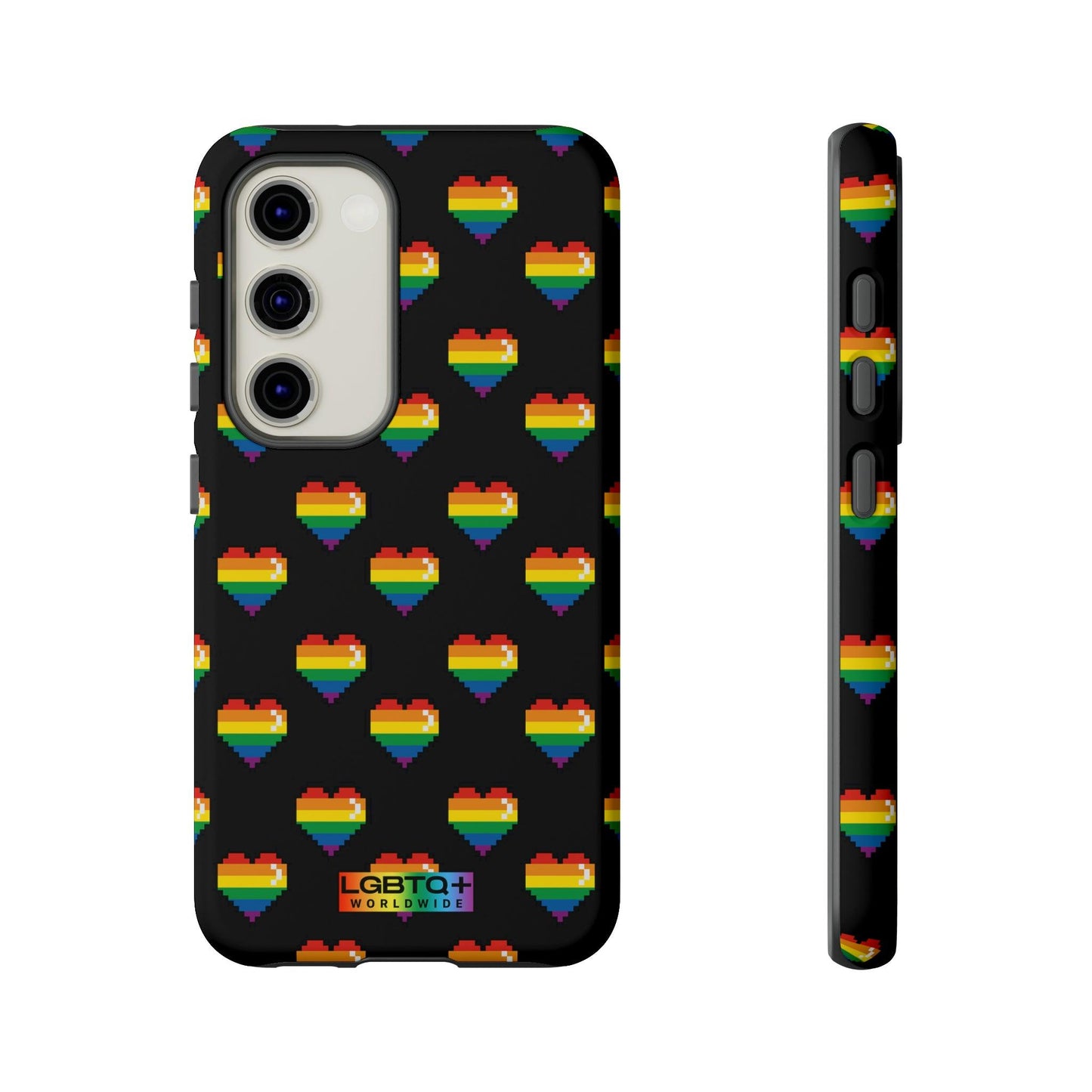 LGBTQWorldwide - ,,COMIC HERZEN" Doppelgehäuse Handyhülle Accessories, Glossy, iPhone Cases, Matte, Phone accessory, Phone Cases, Samsung Cases, Thermo, Valentine's Day Picks lgbtq Bekleidung Accessoires unisex Zubehör