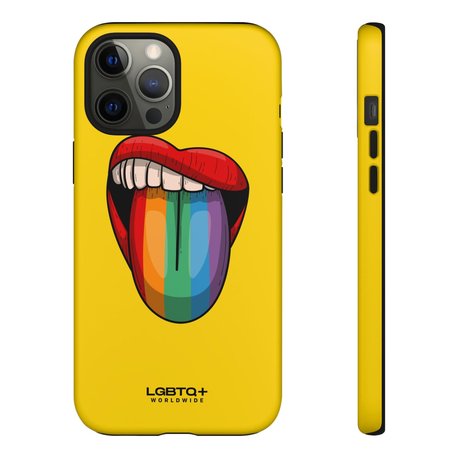 LGBTQWorldwide - ,,ZUNGE" Doppelgehäuse Handyhülle Accessories, Glossy, iPhone Cases, Matte, Phone accessory, Phone Cases, Samsung Cases, Thermo, Valentine's Day Picks lgbtq Bekleidung Accessoires unisex Zubehör