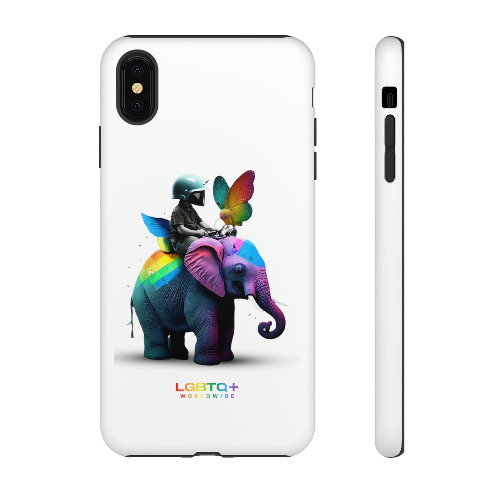 LGBTQWorldwide - ,,SCHMETTERLING" Doppelgehäuse Handyhülle Accessories, Glossy, iPhone Cases, Matte, Phone accessory, Phone Cases, Samsung Cases, tough, Valentine's Day Picks lgbtq Bekleidung Accessoires unisex Zubehör