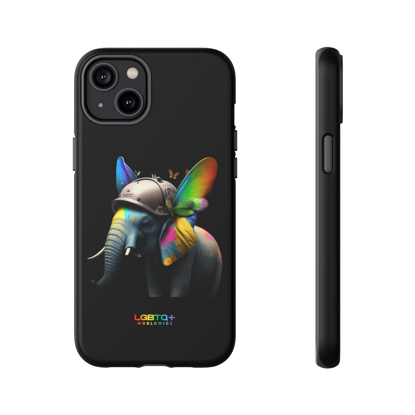 LGBTQWorldwide - ,,ELEFANT" Doppelgehäuse Handyhülle Accessories, Glossy, iPhone Cases, Matte, Phone accessory, Phone Cases, Samsung Cases, tough, Valentine's Day Picks lgbtq Bekleidung Accessoires unisex Zubehör