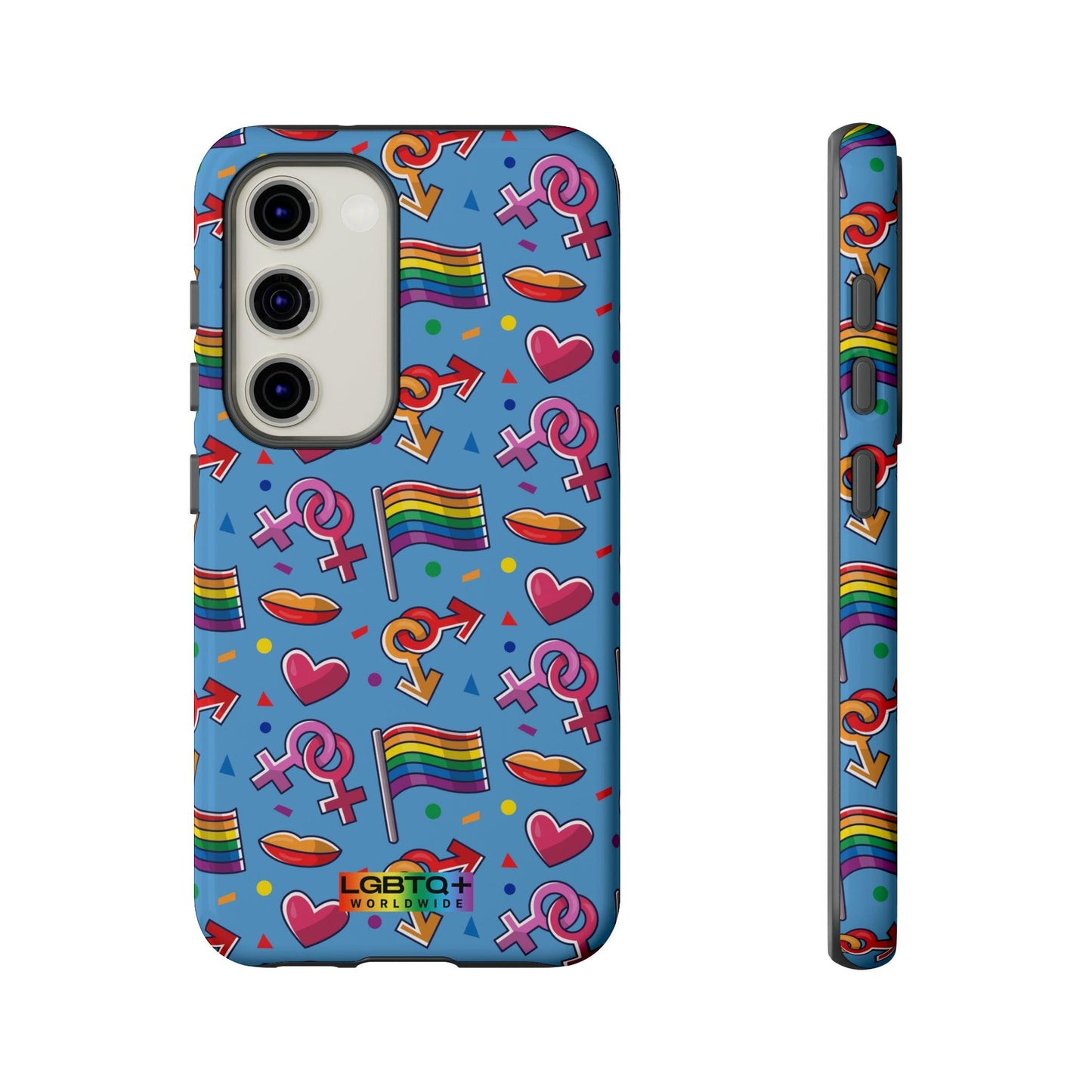 LGBTQWorldwide - ,,FÜHL DICH FREI" Doppelgehäuse Handyhülle Accessories, Glossy, iPhone Cases, Matte, Phone accessory, Phone Cases, Samsung Cases, Thermo, Valentine's Day Picks lgbtq Bekleidung Accessoires unisex Zubehör