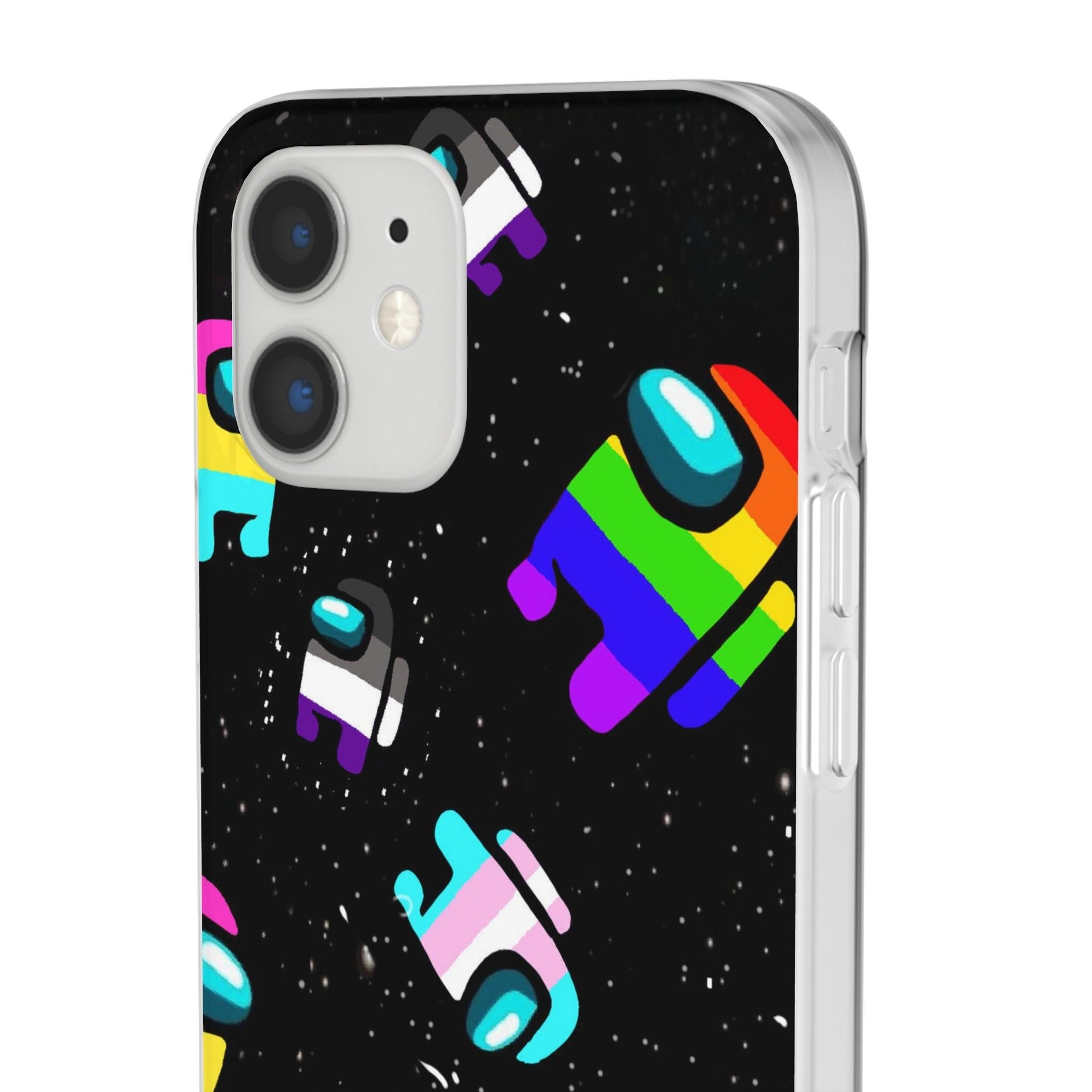 LGBTQWorldwide - ,,IMPOSTER" Flexible Handyhülle Accessories, Case, iPhone, iPhone Cases, Phone accessory, Phone Cases, Samsung Cases, silikon, Valentine's Day promotion lgbtq Bekleidung Accessoires unisex Zubehör