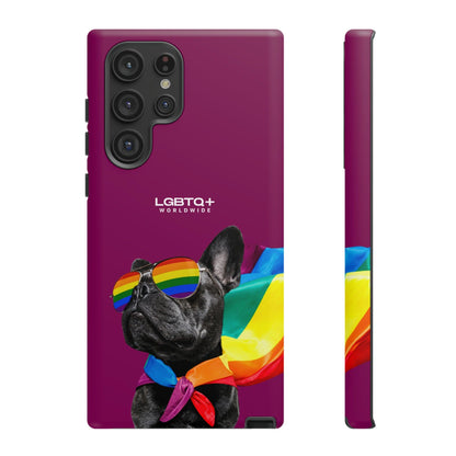 LGBTQWorldwide - ,,GLÜCKLICHER HUND" Doppelgehäuse Handyhülle Accessories, Glossy, iPhone Cases, Matte, Phone accessory, Phone Cases, Samsung Cases, Thermo, Valentine's Day Picks lgbtq Bekleidung Accessoires unisex Zubehör