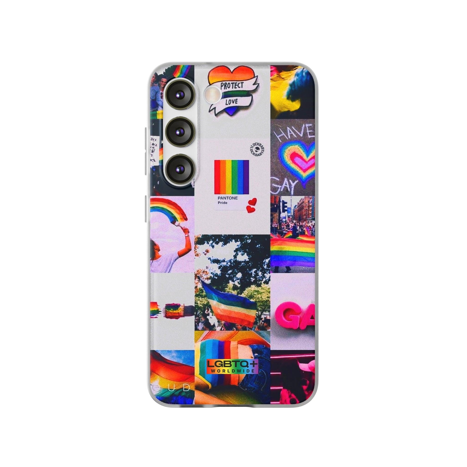 LGBTQWorldwide - ,,REGENBOGEN" Flexible Handyhülle Accessories, Case, iPhone, iPhone Cases, Phone accessory, Phone Cases, Samsung Cases, silikon, Valentine's Day promotion lgbtq Bekleidung Accessoires unisex Zubehör