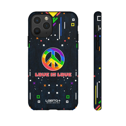 LGBTQWorldwide - ,,PEACE" Doppelgehäuse Handyhülle Accessories, Glossy, iPhone Cases, Matte, Phone accessory, Phone Cases, Samsung Cases, Thermo, Valentine's Day Picks lgbtq Bekleidung Accessoires unisex Zubehör