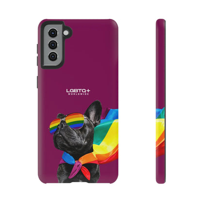 LGBTQWorldwide - ,,GLÜCKLICHER HUND" Doppelgehäuse Handyhülle Accessories, Glossy, iPhone Cases, Matte, Phone accessory, Phone Cases, Samsung Cases, Thermo, Valentine's Day Picks lgbtq Bekleidung Accessoires unisex Zubehör