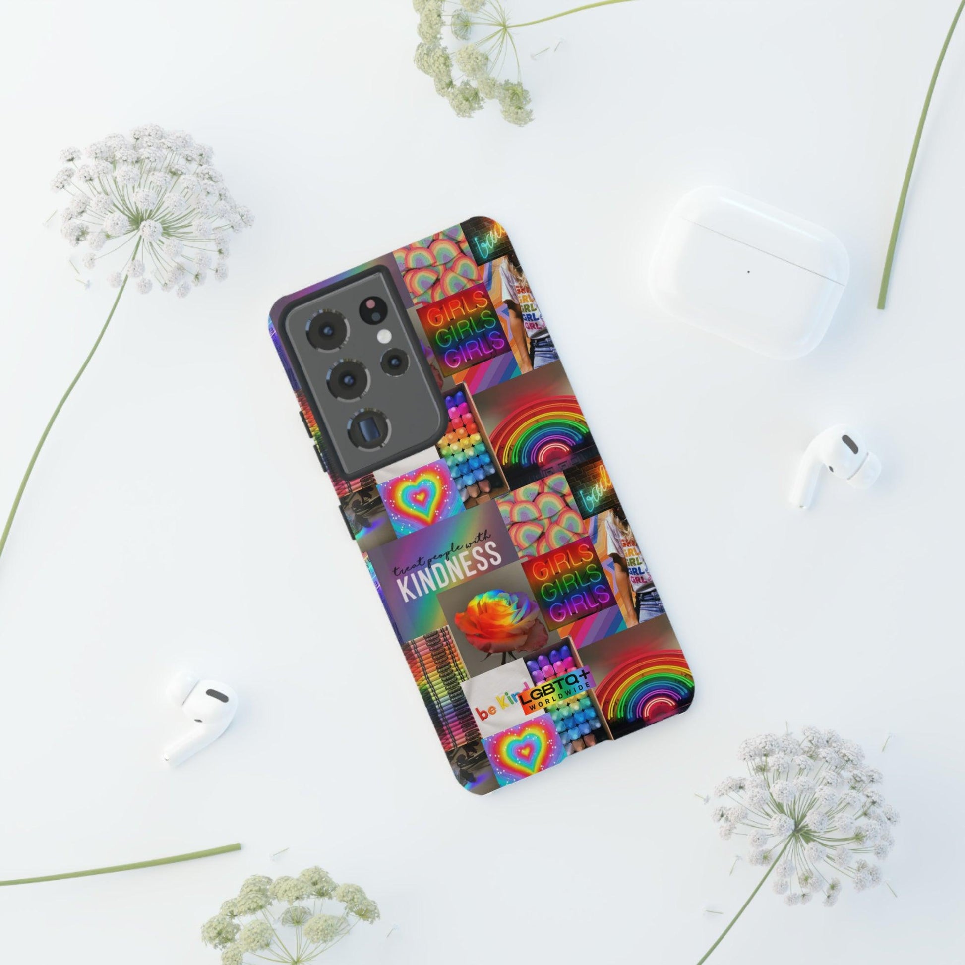 LGBTQWorldwide - ,,FREUNDLICH" Doppelgehäuse Handyhülle Accessories, Glossy, iPhone Cases, Matte, Phone accessory, Phone Cases, Samsung Cases, Thermo, Valentine's Day Picks lgbtq Bekleidung Accessoires unisex Zubehör