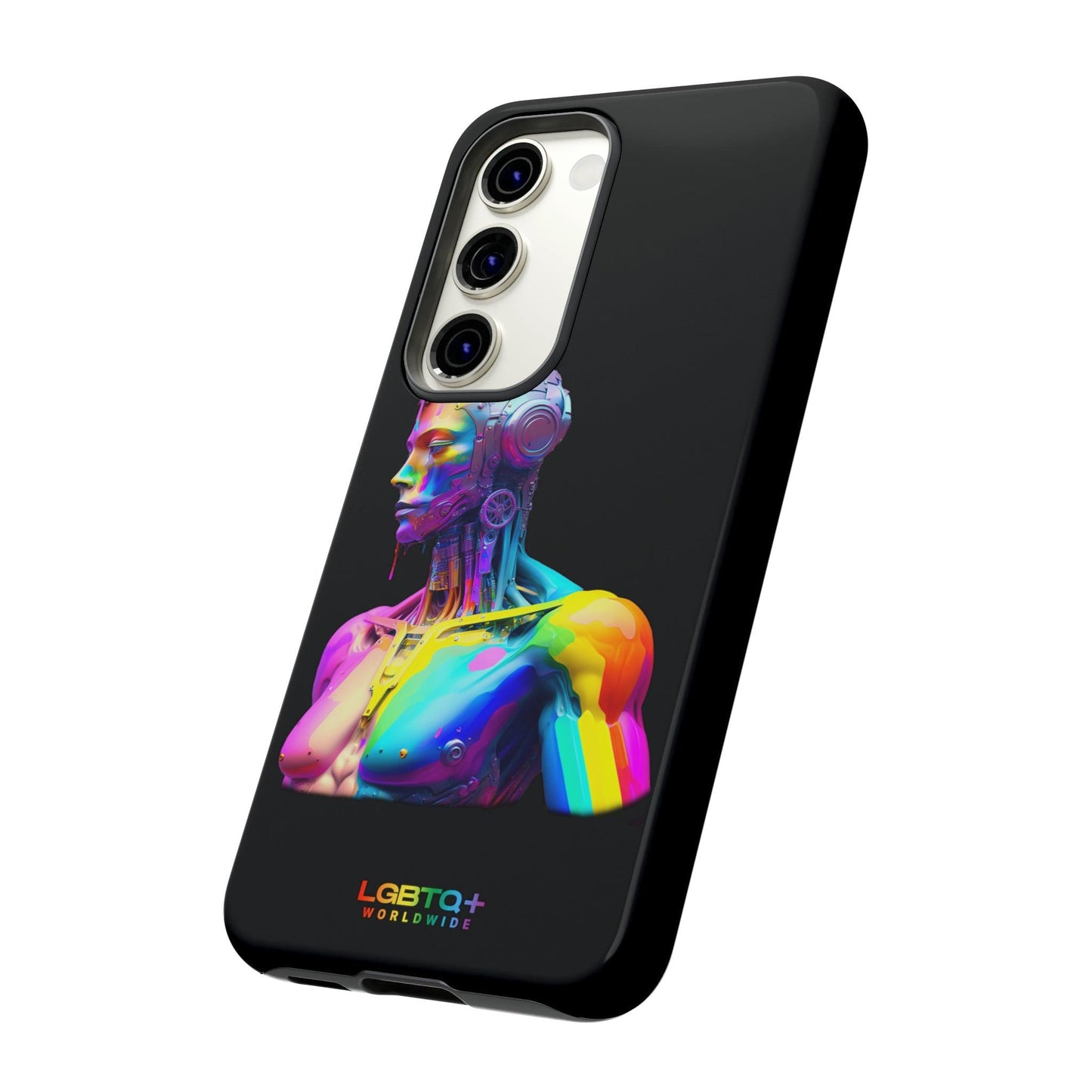 LGBTQWorldwide - ,,ZUKÜNFTIGER ROBOTER" Doppelgehäuse Handyhülle Accessories, Glossy, iPhone Cases, Matte, Phone accessory, Phone Cases, Samsung Cases, tough, Valentine's Day Picks lgbtq Bekleidung Accessoires unisex Zubehör