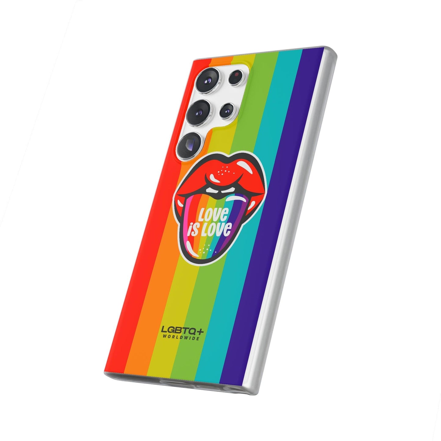 LGBTQWorldwide - ,,LIEBES ZUNGE" Flexible Handyhülle Accessories, Case, iPhone, iPhone Cases, Phone accessory, Phone Cases, Samsung Cases, silikon, Valentine's Day promotion lgbtq Bekleidung Accessoires unisex Zubehör