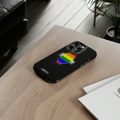 LGBTQWorldwide - ,,SCHWARZES LOCH" Doppelgehäuse Handyhülle Accessories, Glossy, iPhone Cases, Matte, Phone accessory, Phone Cases, Samsung Cases, Thermo, Valentine's Day Picks lgbtq Bekleidung Accessoires unisex Zubehör