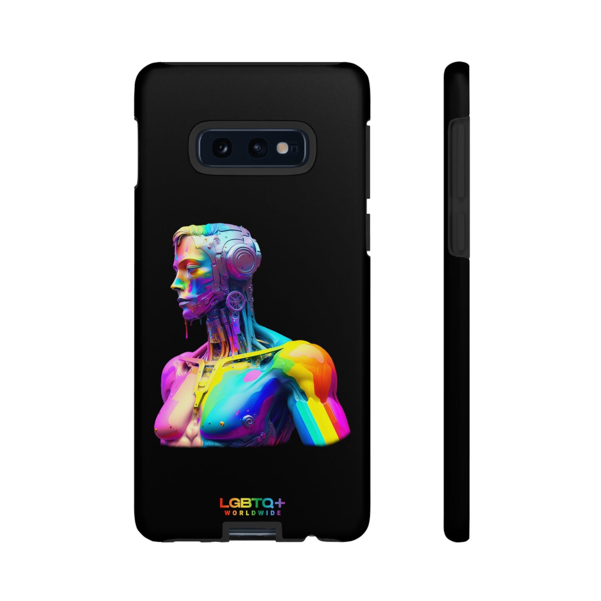 LGBTQWorldwide - ,,ZUKÜNFTIGER ROBOTER" Doppelgehäuse Handyhülle Accessories, Glossy, iPhone Cases, Matte, Phone accessory, Phone Cases, Samsung Cases, tough, Valentine's Day Picks lgbtq Bekleidung Accessoires unisex Zubehör