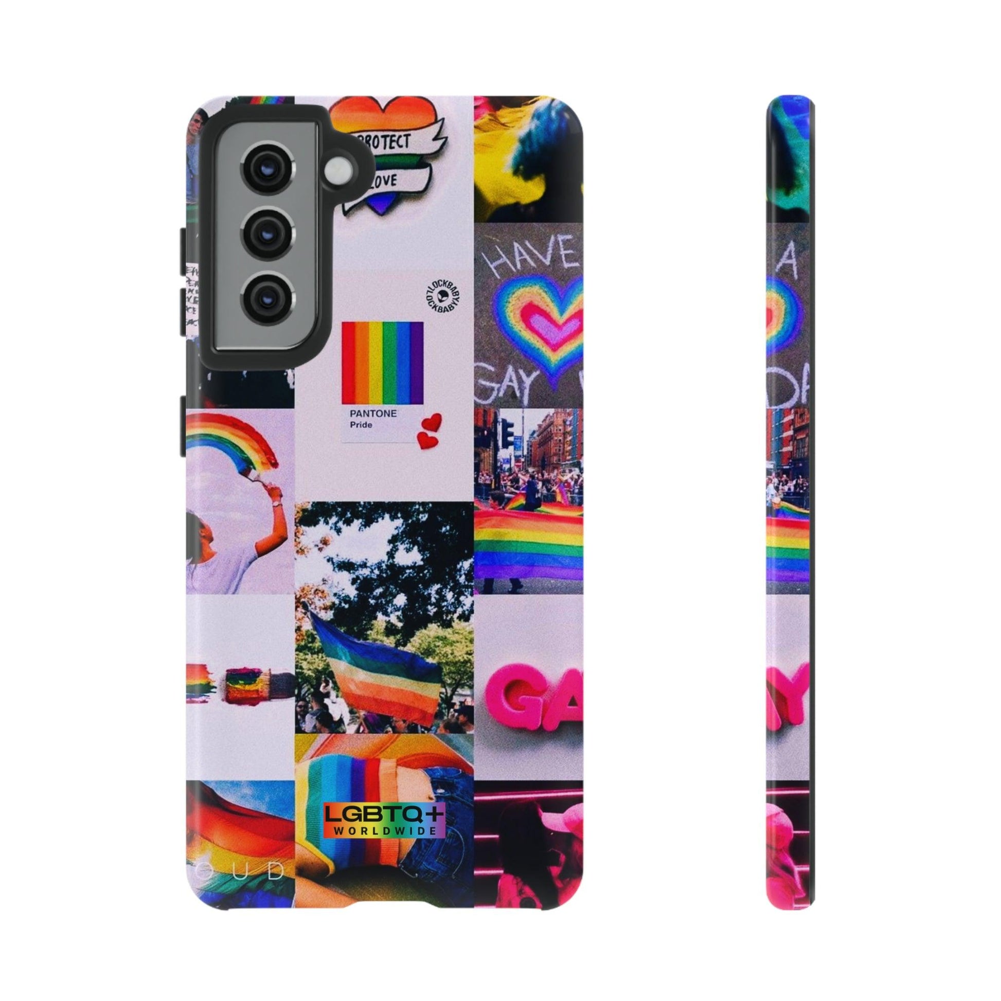 LGBTQWorldwide - ,,REGENBOGEN" Doppelgehäuse Handyhülle Accessories, Glossy, iPhone Cases, Matte, Phone accessory, Phone Cases, Samsung Cases, Thermo, Valentine's Day Picks lgbtq Bekleidung Accessoires unisex Zubehör