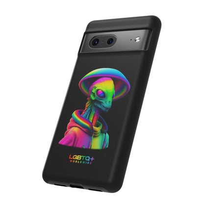 LGBTQWorldwide - ,,GLÜCKLICHES ALIEN" Doppelgehäuse Handyhülle Accessories, Glossy, iPhone Cases, Matte, Phone accessory, Phone Cases, Samsung Cases, tough, Valentine's Day Picks lgbtq Bekleidung Accessoires unisex Zubehör