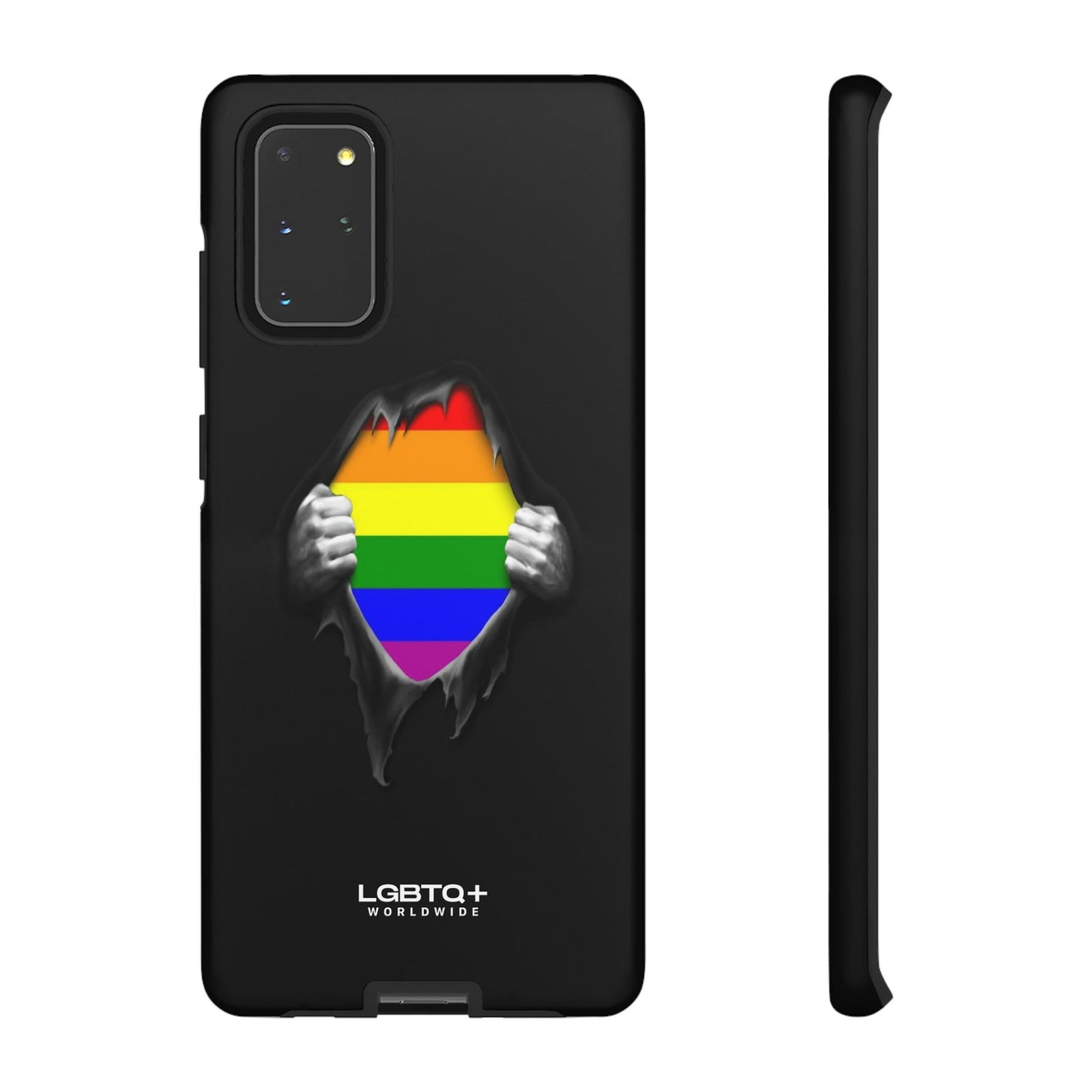 LGBTQWorldwide - ,,SCHWARZES LOCH" Doppelgehäuse Handyhülle Accessories, Glossy, iPhone Cases, Matte, Phone accessory, Phone Cases, Samsung Cases, Thermo, Valentine's Day Picks lgbtq Bekleidung Accessoires unisex Zubehör