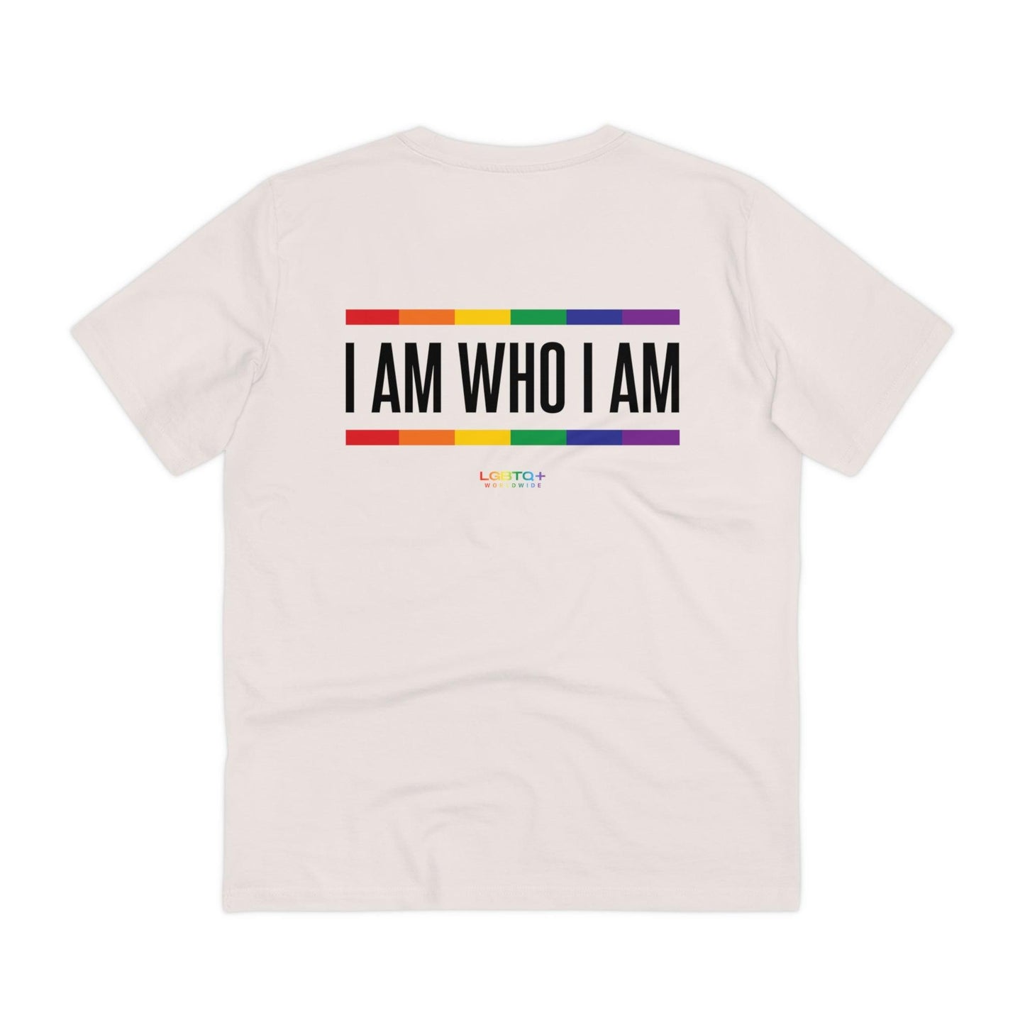 LGBTQWorldwide - ,,I AM WHO I AM'' Clothing, Cotton, Crew neck, DTG, Eco-friendly, Men's Clothing, Organic, Recycled, Regular fit, Sustainable, T-shirts, Unisex, Valentine's Day Picks, Vegan, Women's Clothing lgbtq Bekleidung Accessoires unisex Zubehör